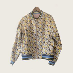 ROCHAMBEAU - Graphic print reversible bomber jacket - Sz L